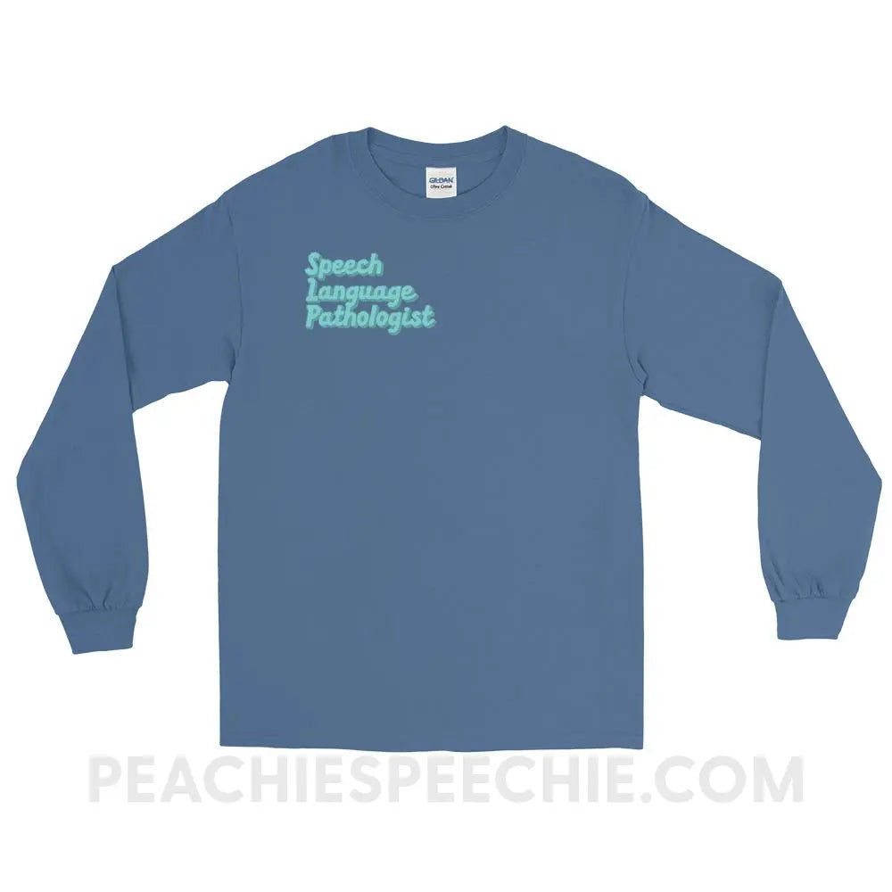 Ice Blue SLP Long Sleeve Tee - Indigo / S - peachiespeechie.com