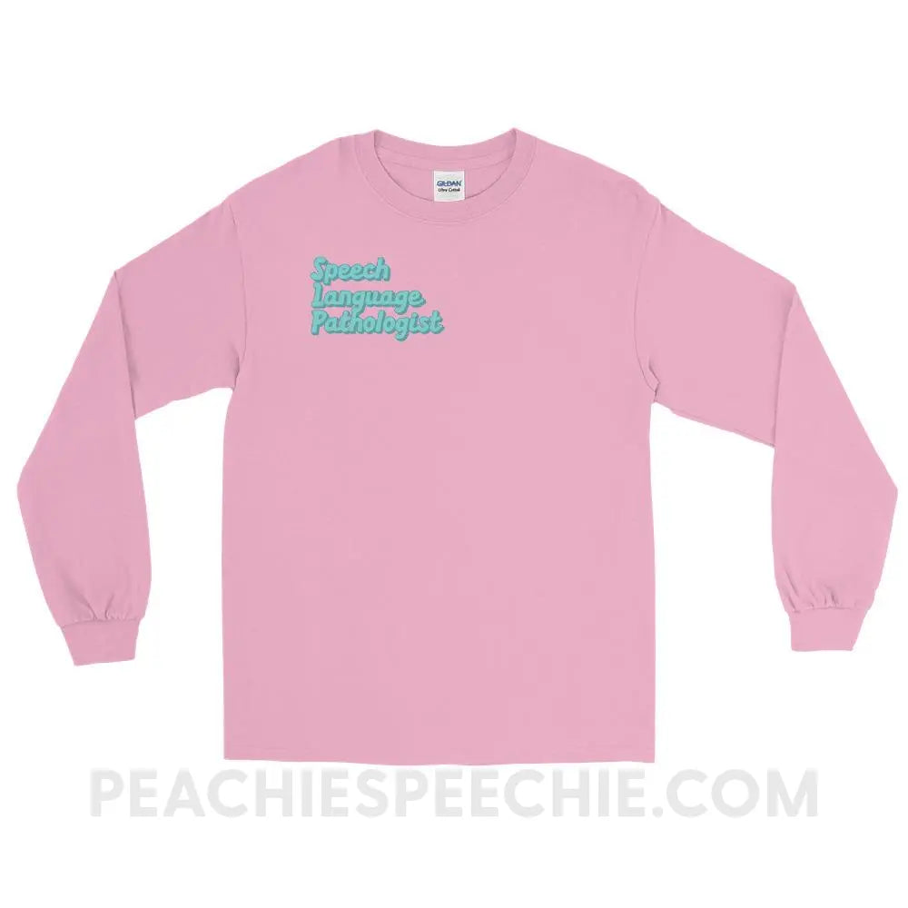 Ice Blue SLP Long Sleeve Tee - Light Pink / S - peachiespeechie.com