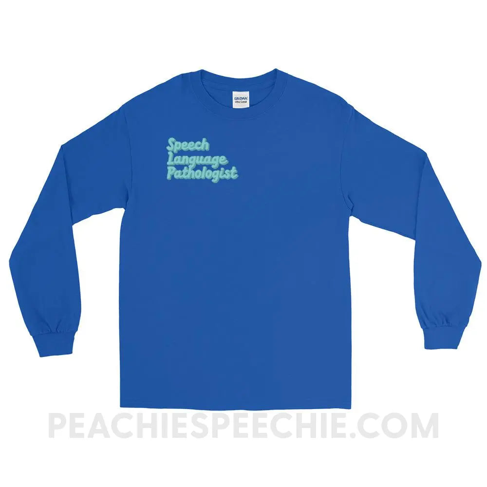 Ice Blue SLP Long Sleeve Tee - Royal / S - peachiespeechie.com