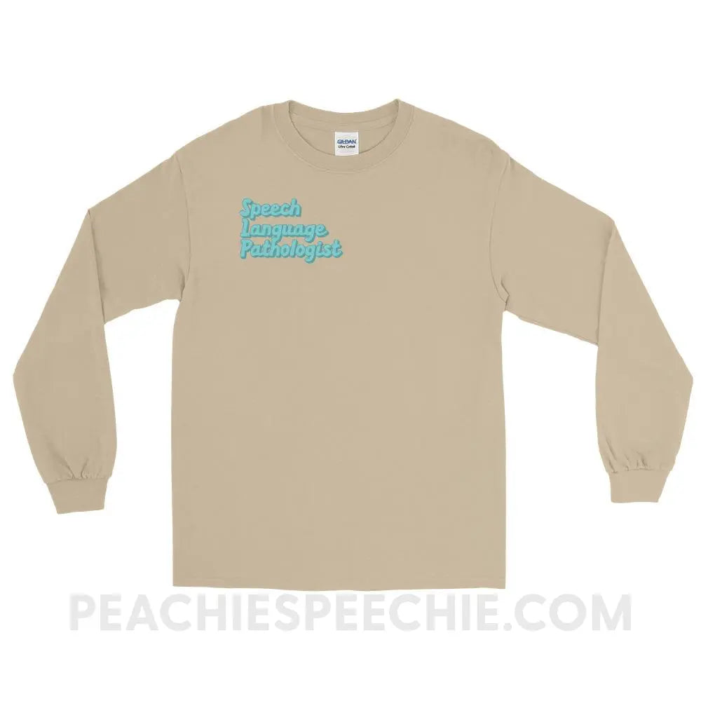 Ice Blue SLP Long Sleeve Tee - Sand / S - peachiespeechie.com