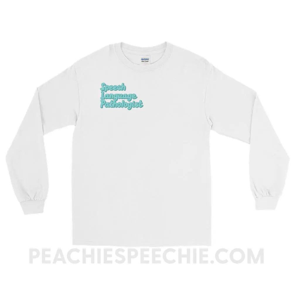 Ice Blue SLP Long Sleeve Tee - White / S - peachiespeechie.com