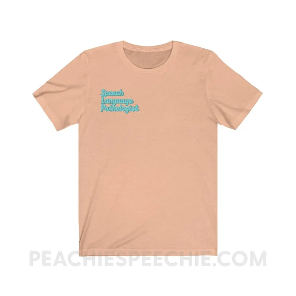 Ice Blue SLP Premium Soft Tee - Heather Peach / S - T-Shirt peachiespeechie.com