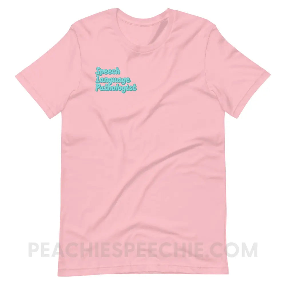 Ice Blue SLP Premium Soft Tee - Pink / S - T-Shirt peachiespeechie.com