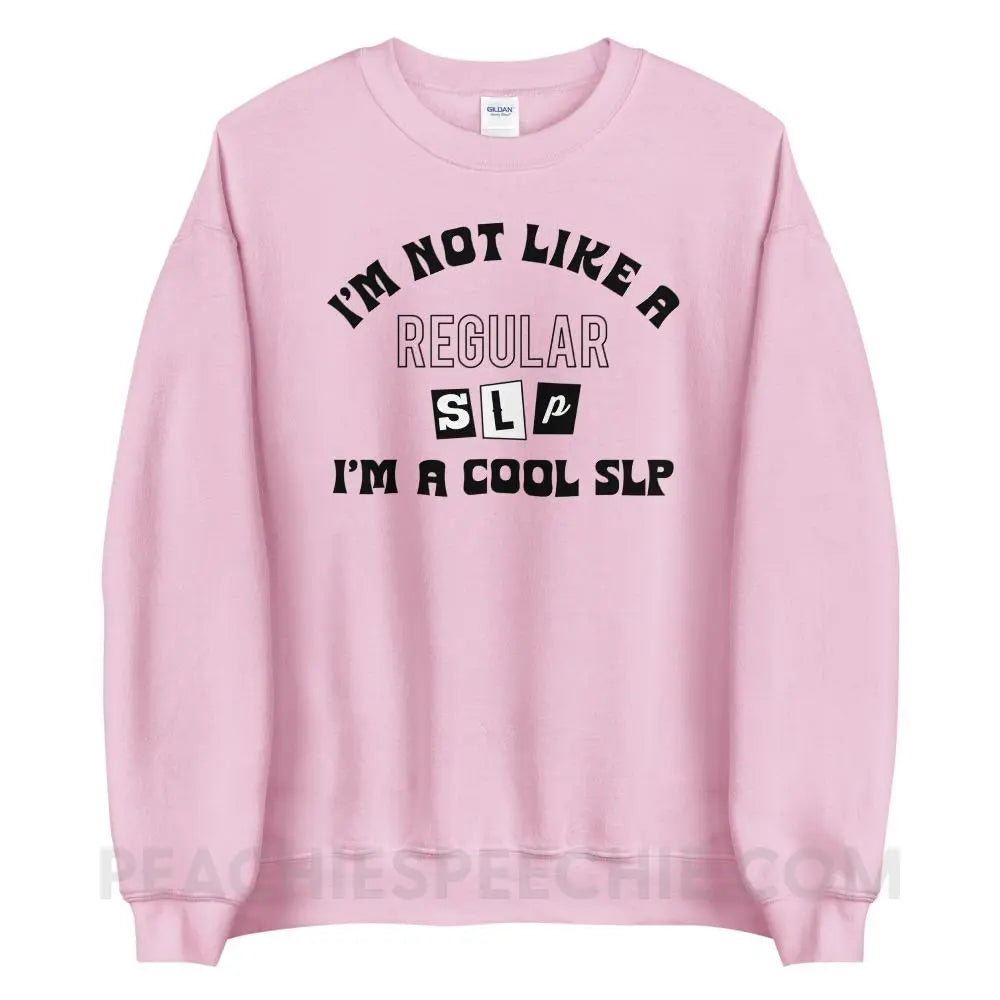 I’m A Cool SLP Classic Sweatshirt - Light Pink / S - peachiespeechie.com