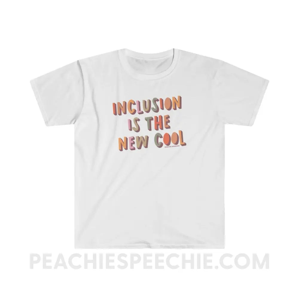 Inclusion Is The New Cool Classic Tee - White / S - T-Shirt peachiespeechie.com