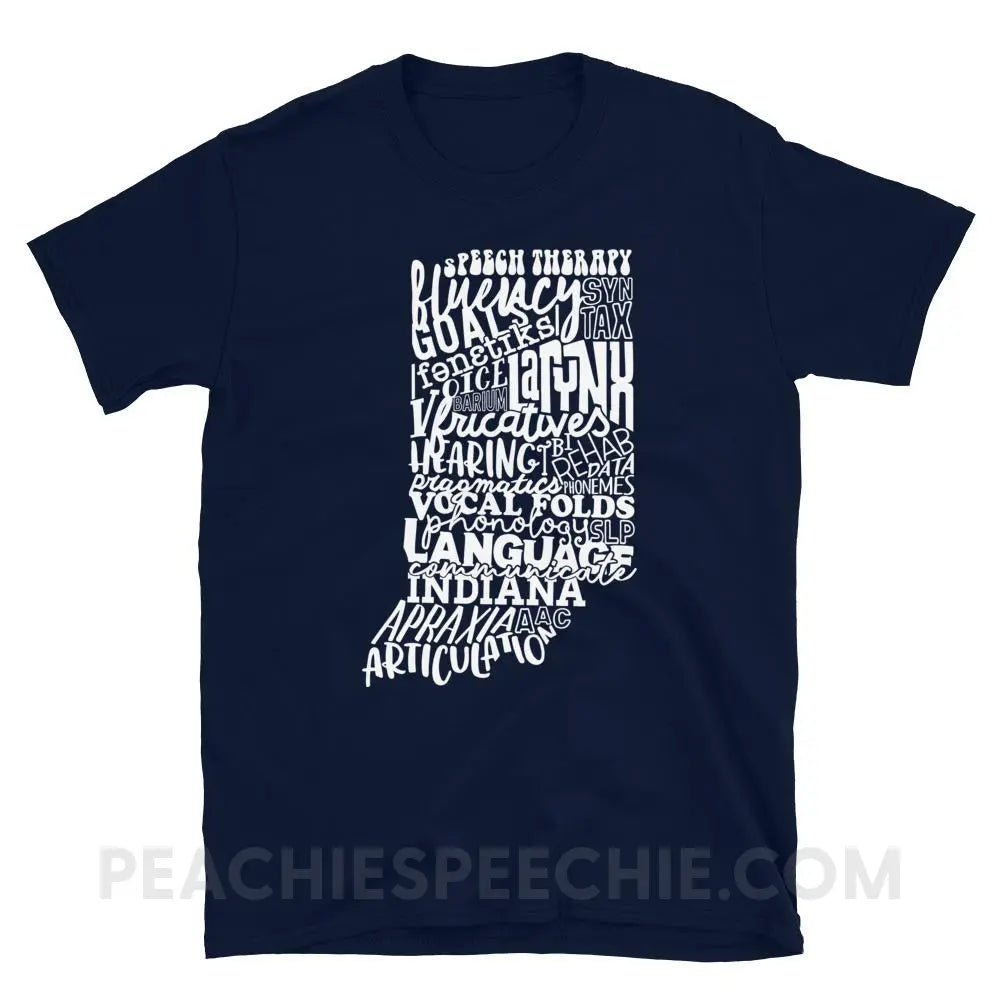 Indiana SLP Classic Tee - Navy / S - peachiespeechie.com