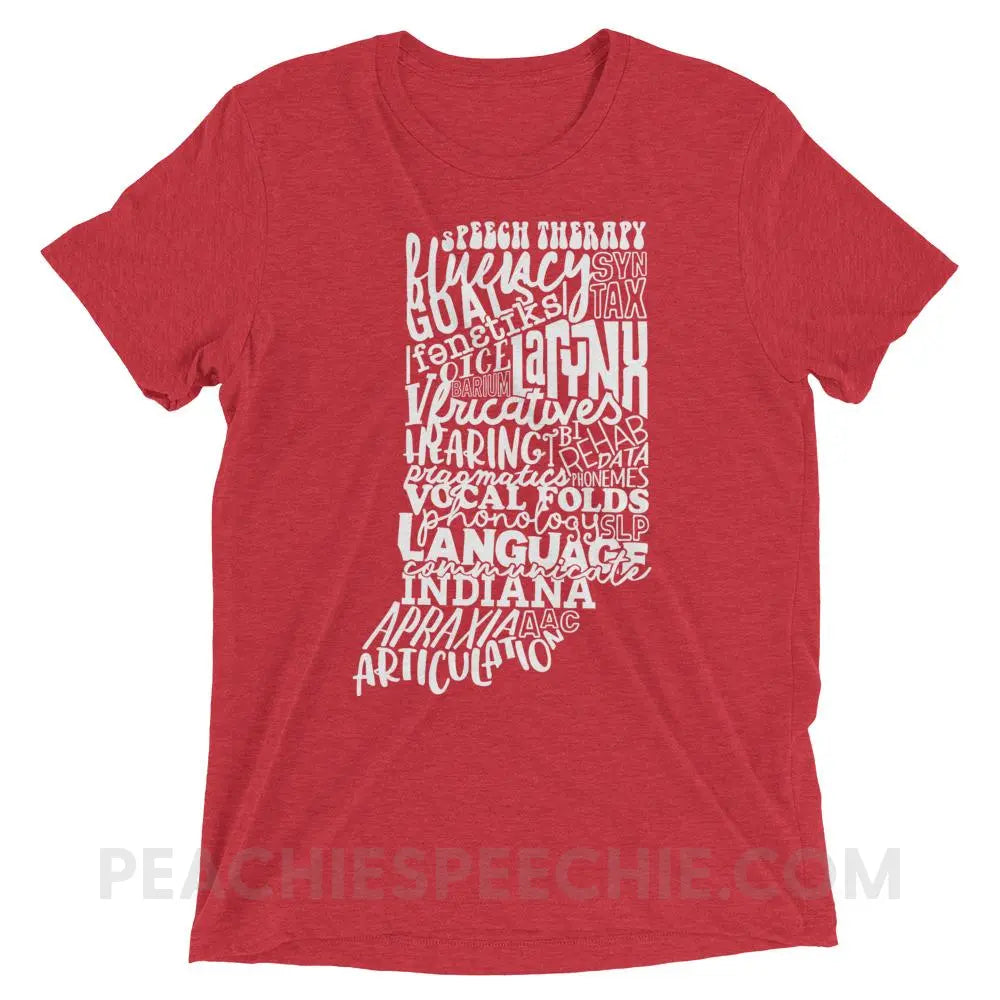 Indiana SLP Tri-Blend Tee - Red Triblend / XS - peachiespeechie.com