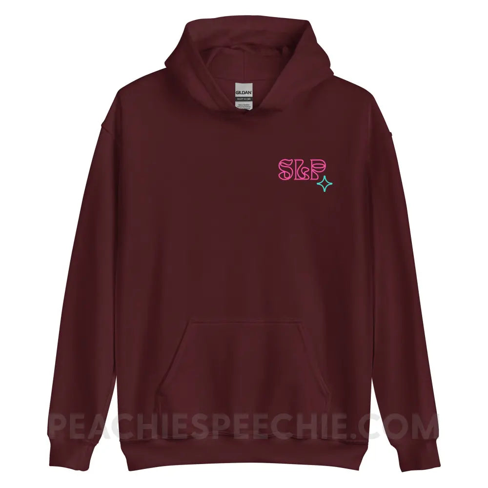 Intergalactic Speech Classic Hoodie - Maroon / S - peachiespeechie.com