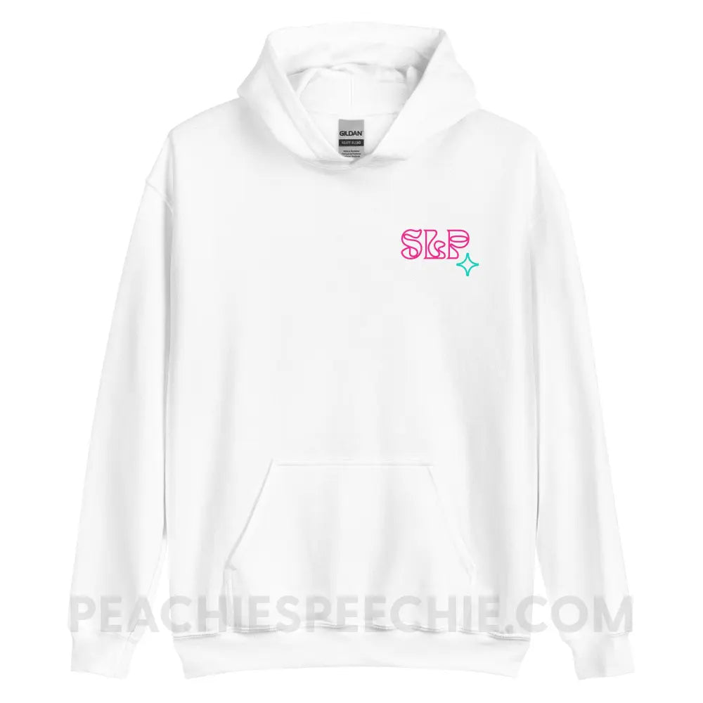Intergalactic Speech Classic Hoodie - White / S - peachiespeechie.com