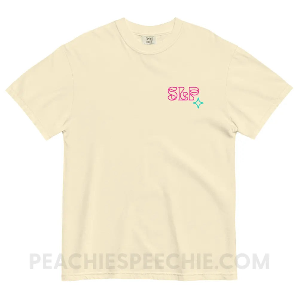 Intergalactic Speech Comfort Colors Tee - Ivory / S - peachiespeechie.com