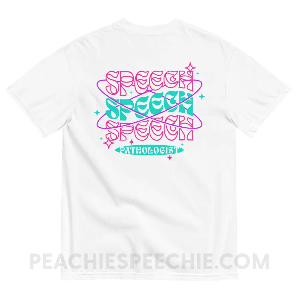 Intergalactic Speech Comfort Colors Tee - peachiespeechie.com