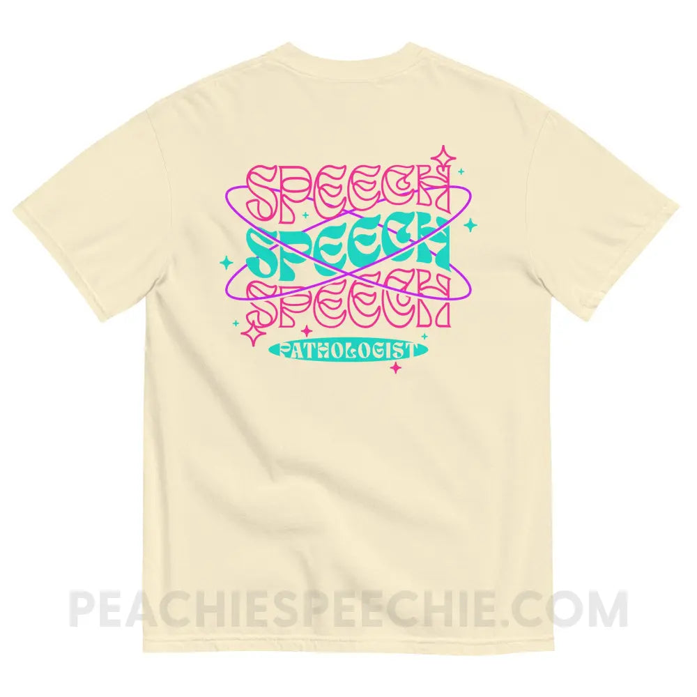 Intergalactic Speech Comfort Colors Tee - peachiespeechie.com