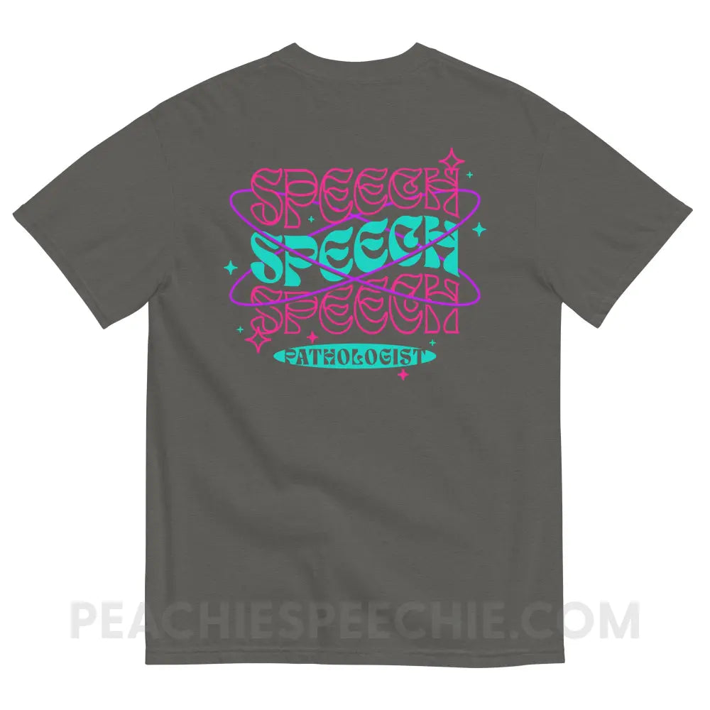 Intergalactic Speech Comfort Colors Tee - peachiespeechie.com