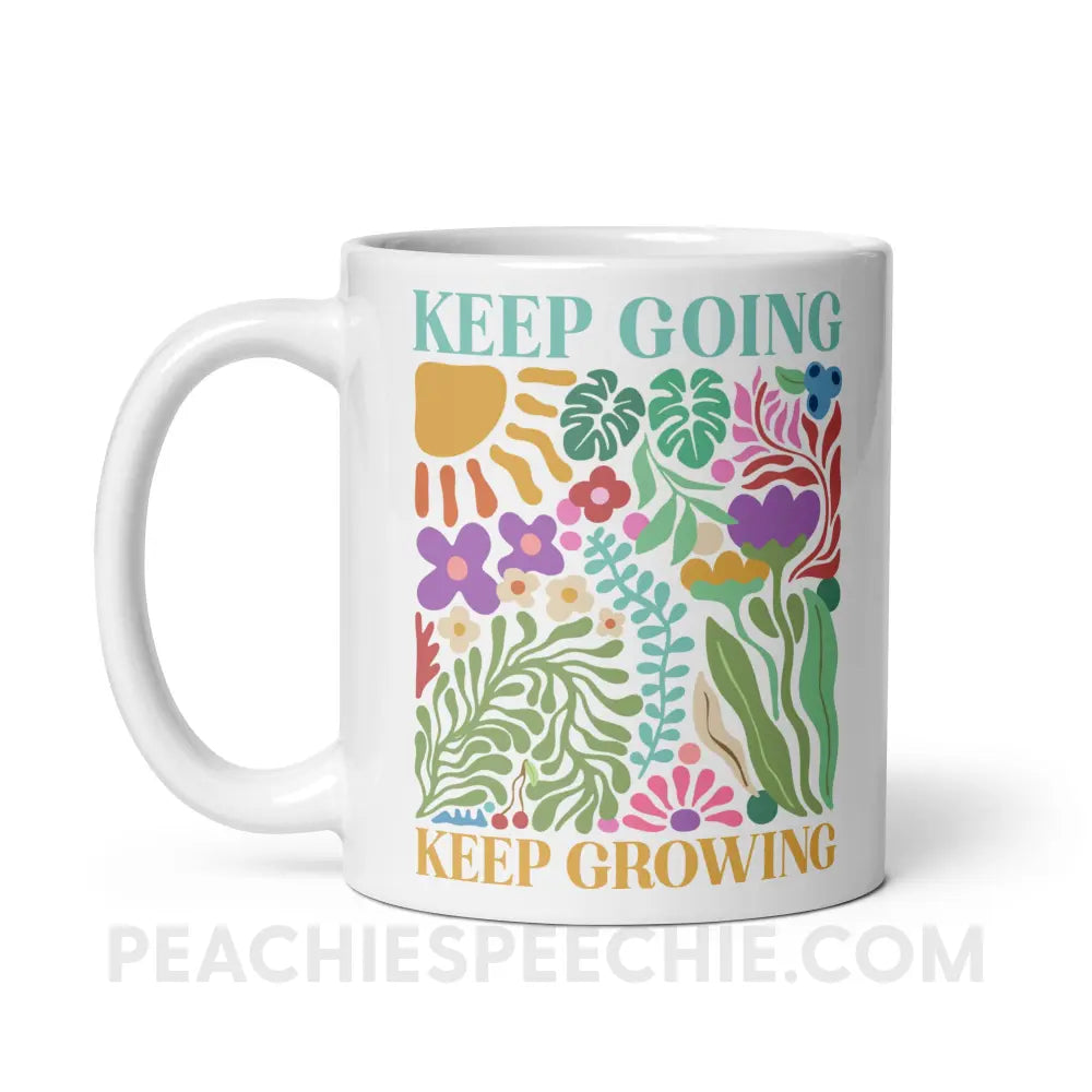 Keep Going Growing Coffee Mug - 11 oz - peachiespeechie.com