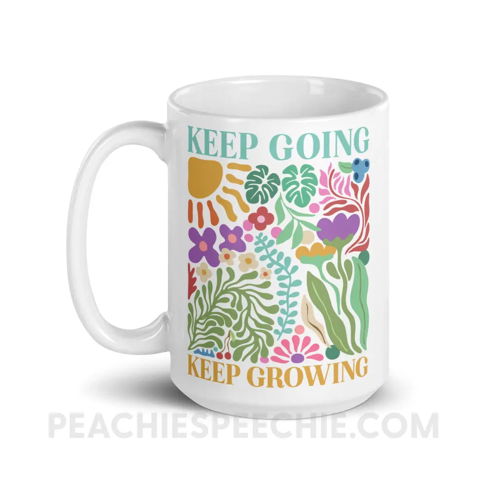 Keep Going Growing Coffee Mug - peachiespeechie.com