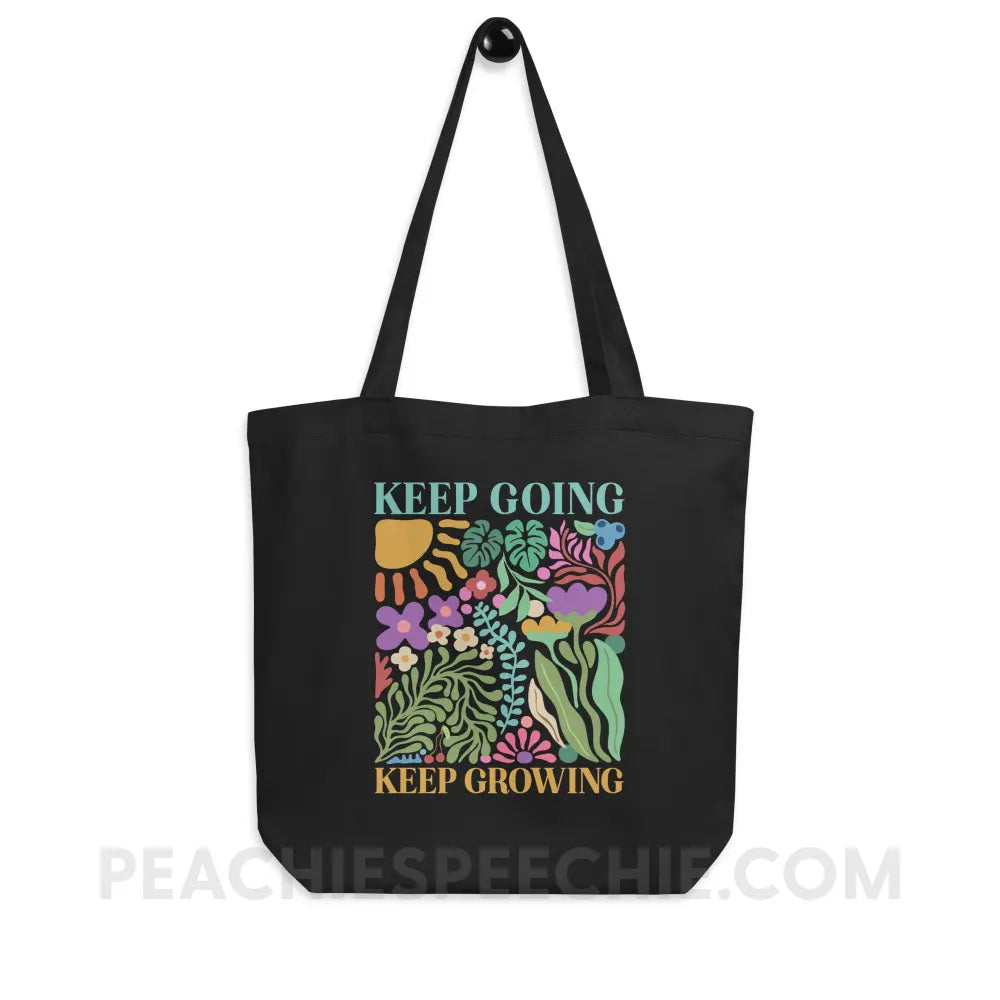 Keep Going Growing Organic Canvas Tote - peachiespeechie.com