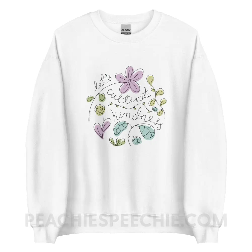 Kindness Classic Sweatshirt - White / S - peachiespeechie.com
