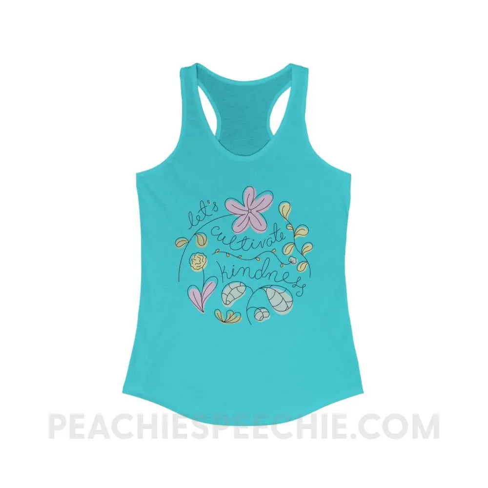 Kindness Superfly Racerback - Solid Tahiti Blue / XS - Tank Top peachiespeechie.com