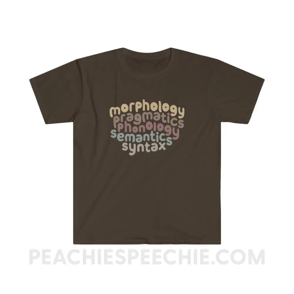 Language Domains Classic Tee - Dark Chocolate / S - T-Shirt peachiespeechie.com