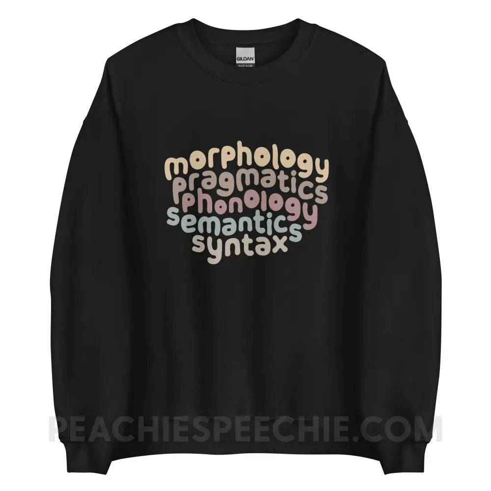 Language Domains Classic Sweatshirt - Black / S - peachiespeechie.com