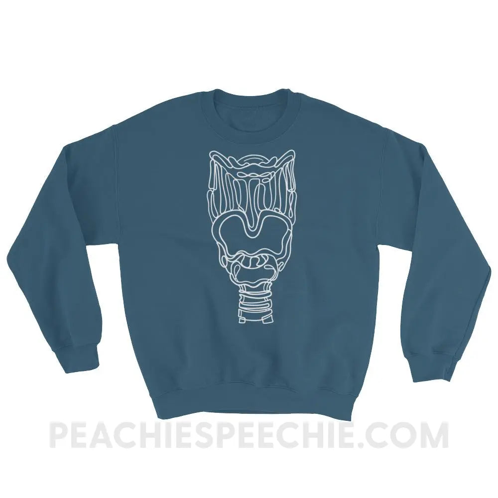 Larynx Classic Sweatshirt - Indigo Blue / S - Hoodies & Sweatshirts peachiespeechie.com