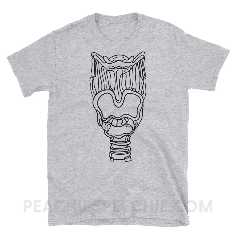 Larynx Classic Tee - Sport Grey / S - T-Shirts & Tops peachiespeechie.com