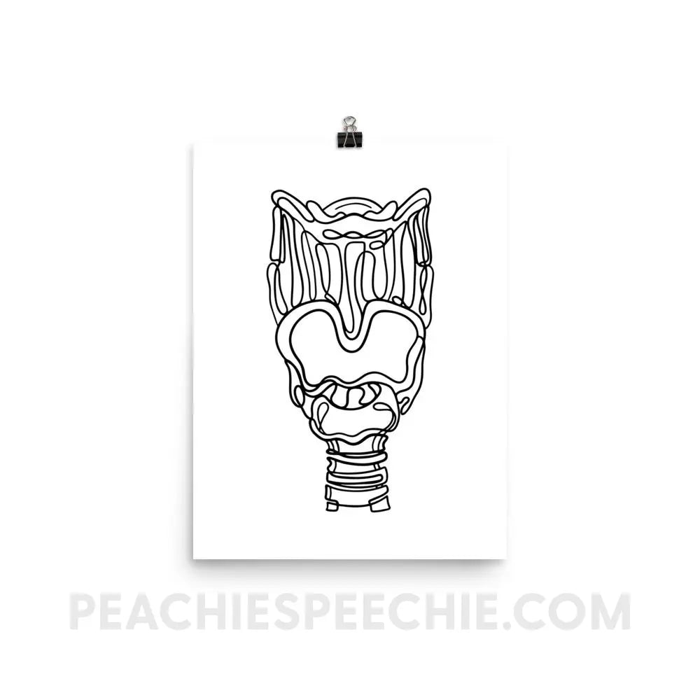 Larynx Poster - 12×16 - Posters peachiespeechie.com