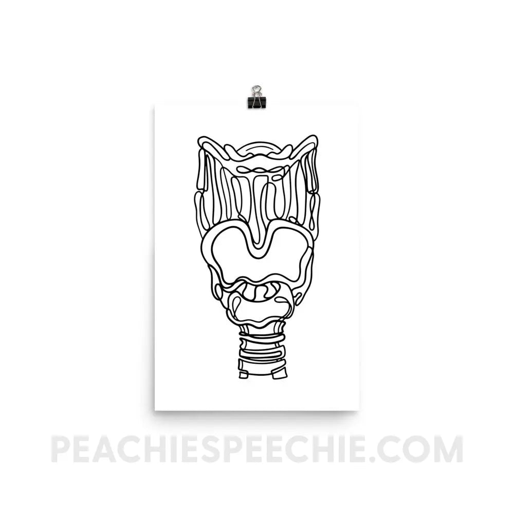 Larynx Poster - 12×18 - Posters peachiespeechie.com