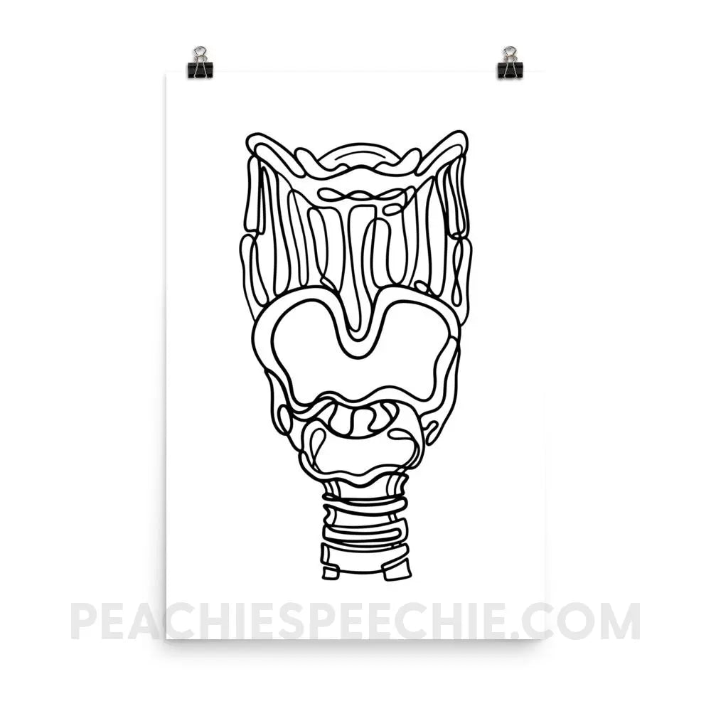 Larynx Poster - 24×36 - Posters peachiespeechie.com