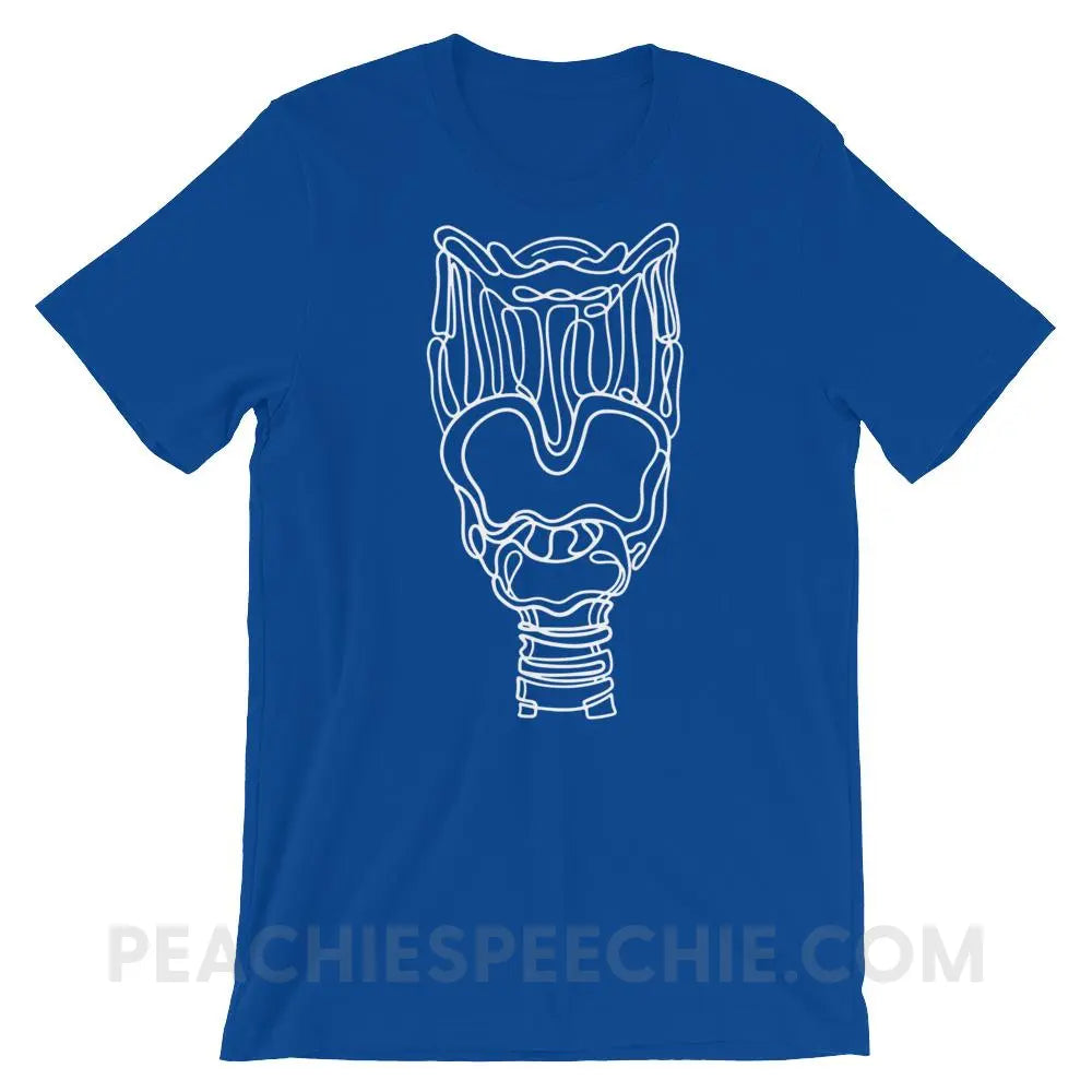 Larynx Premium Soft Tee - True Royal / S - T-Shirts & Tops peachiespeechie.com