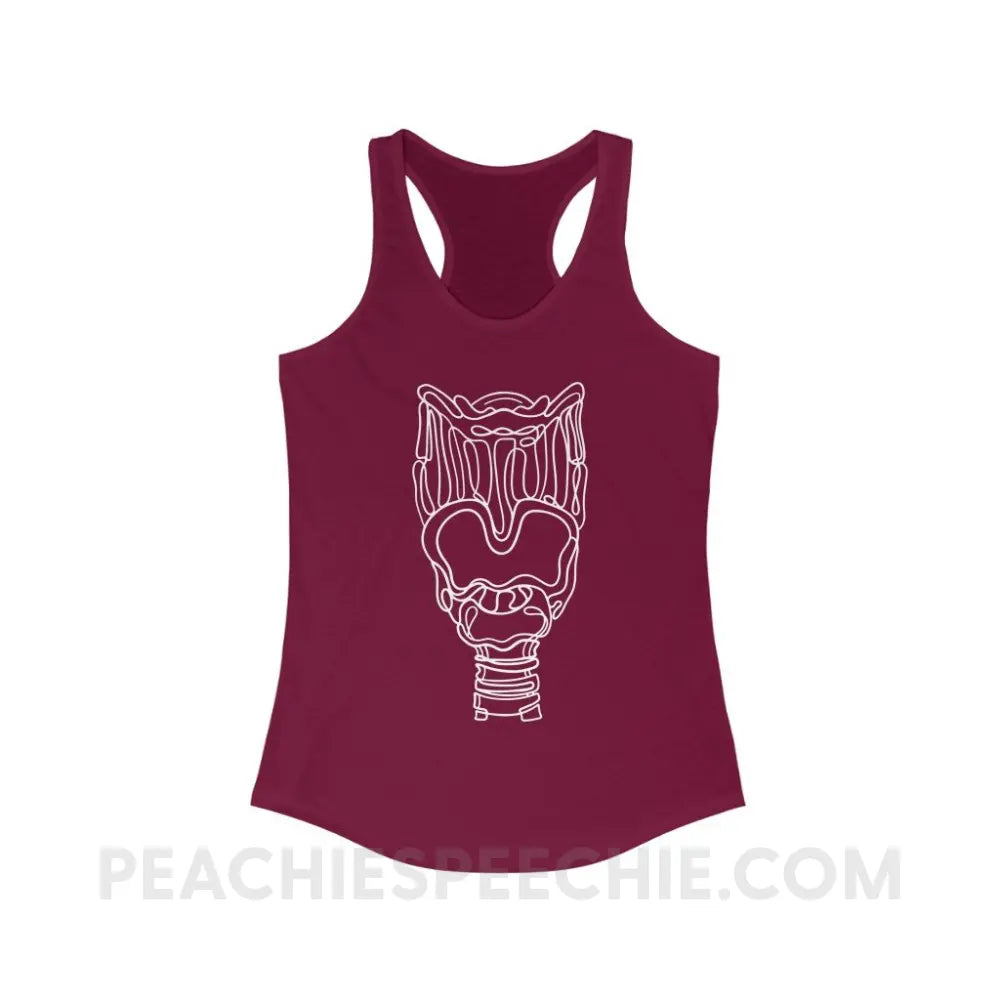 Larynx Superfly Racerback - Solid Cardinal Red / XS - Tank Top peachiespeechie.com
