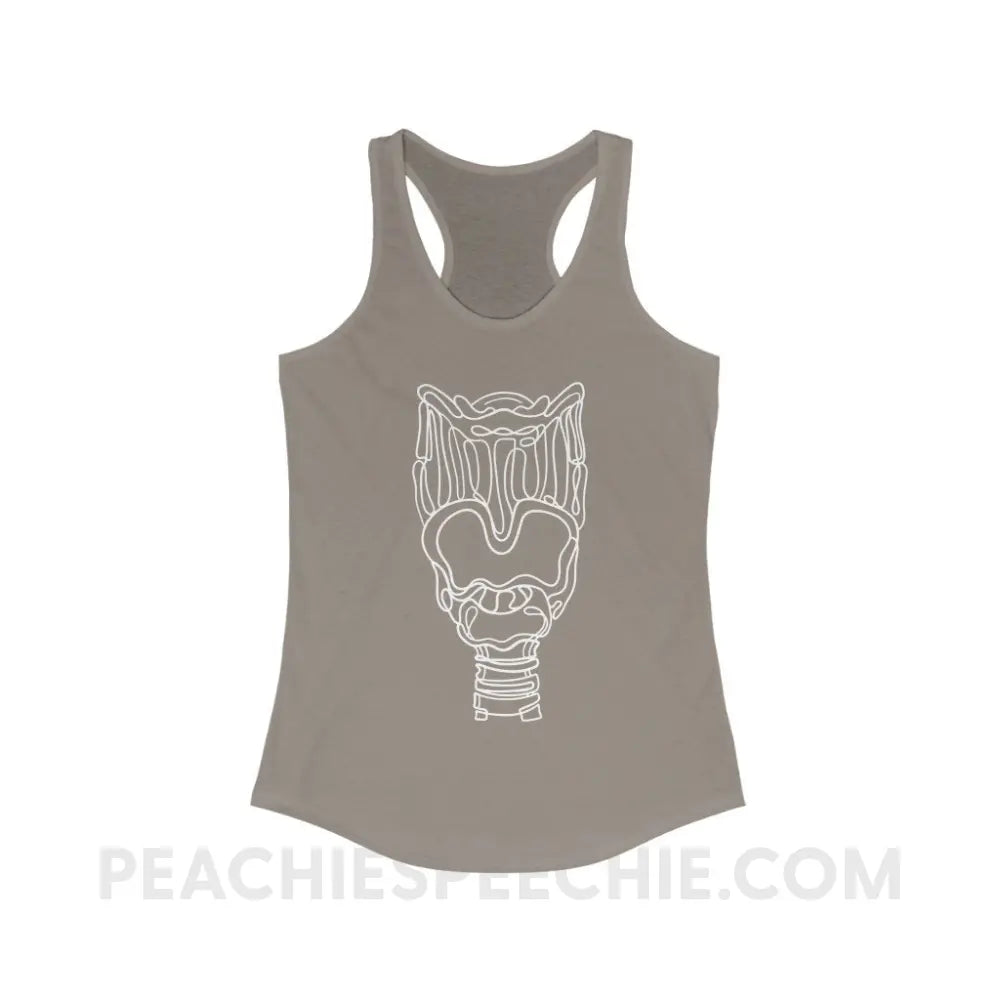 Larynx Superfly Racerback - Solid Warm Gray / XS - Tank Top peachiespeechie.com