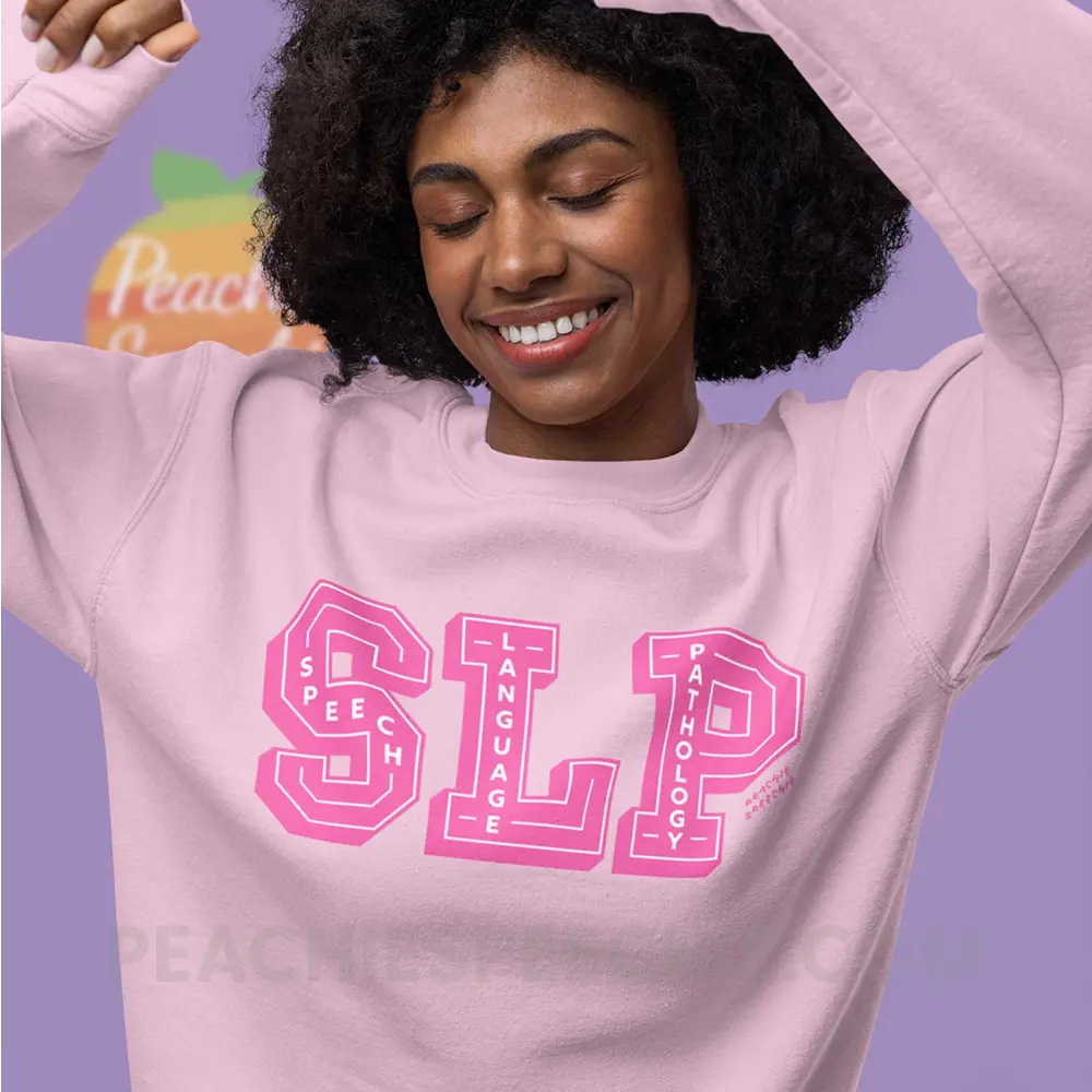 Letters - In - Letters SLP Classic Sweatshirt - Light Pink / S peachiespeechie.com