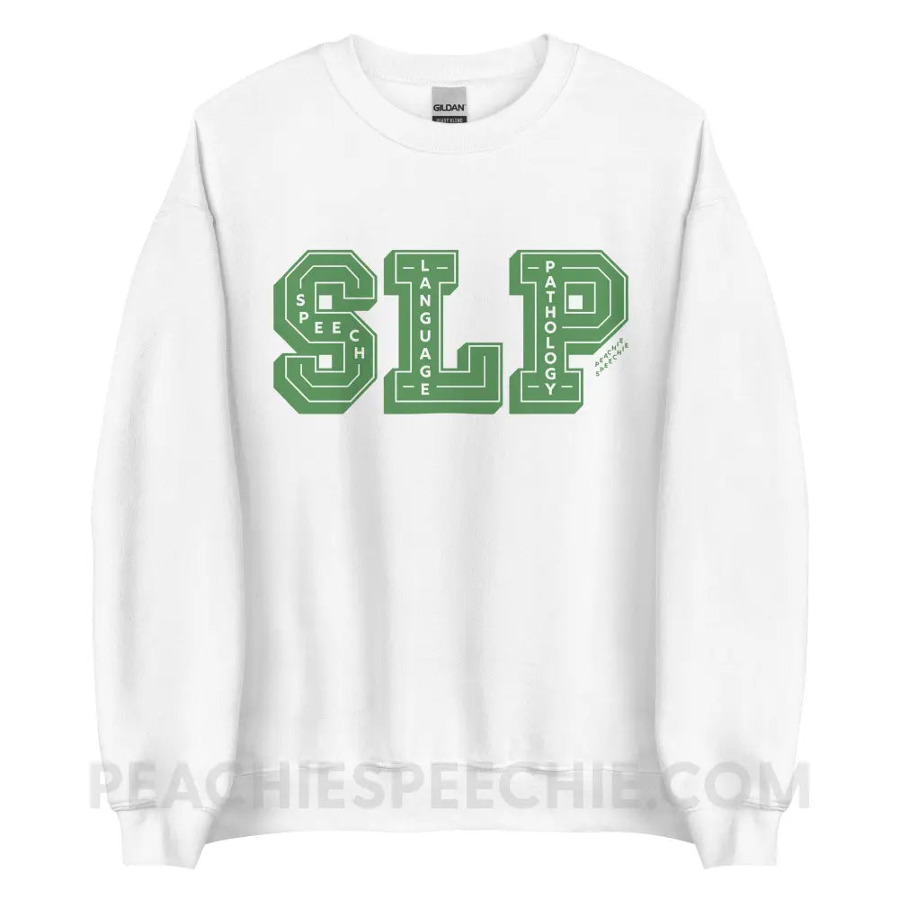 Letters-In-Letters SLP Classic Sweatshirt - White / S - peachiespeechie.com