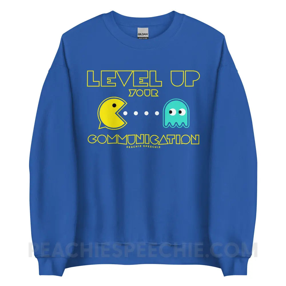 Level Up Your Communication Classic Sweatshirt - Royal / S - peachiespeechie.com