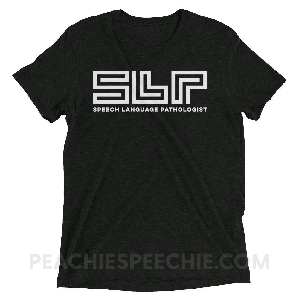 SLP Lines Tri-Blend Tee - Charcoal-Black Triblend / XS - T-Shirts & Tops peachiespeechie.com