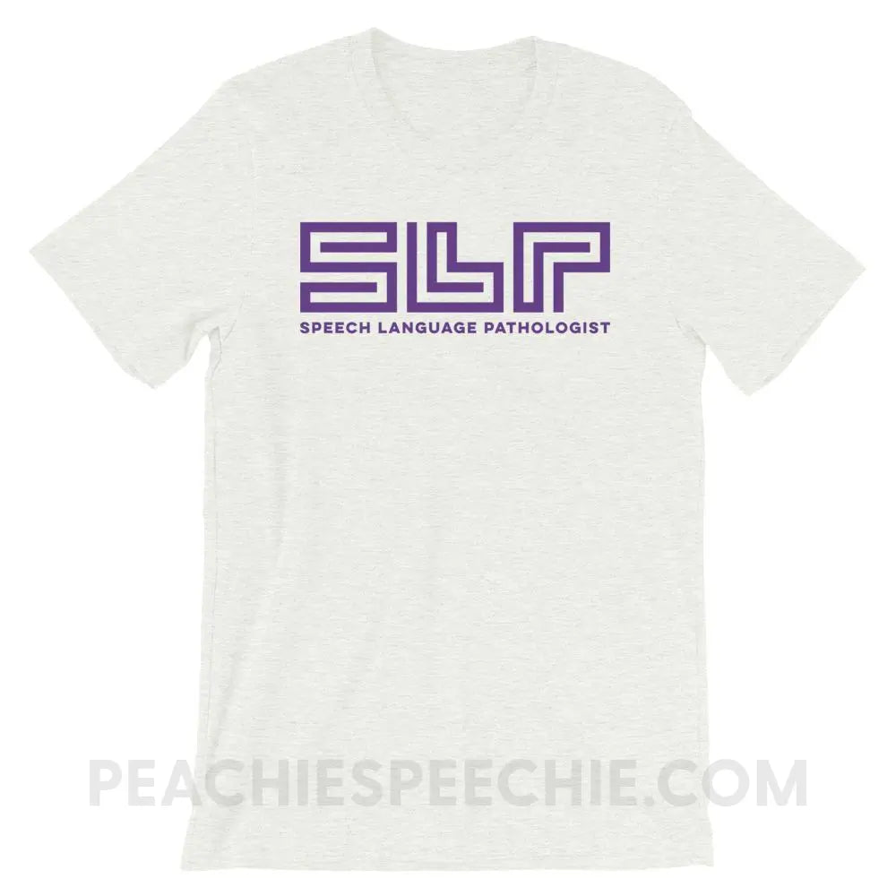 SLP Lines Premium Soft Tee - Ash / S - T-Shirts & Tops peachiespeechie.com