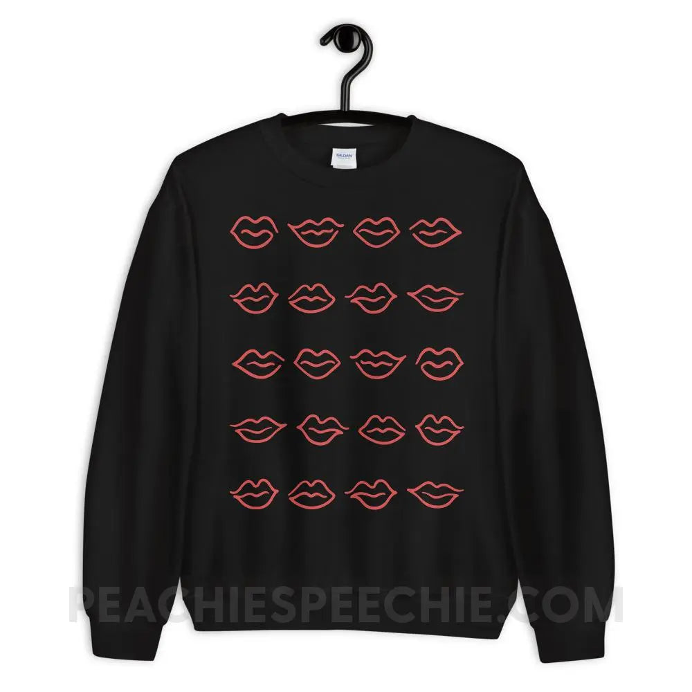 Lips Classic Sweatshirt - Black / S Hoodies & Sweatshirts peachiespeechie.com