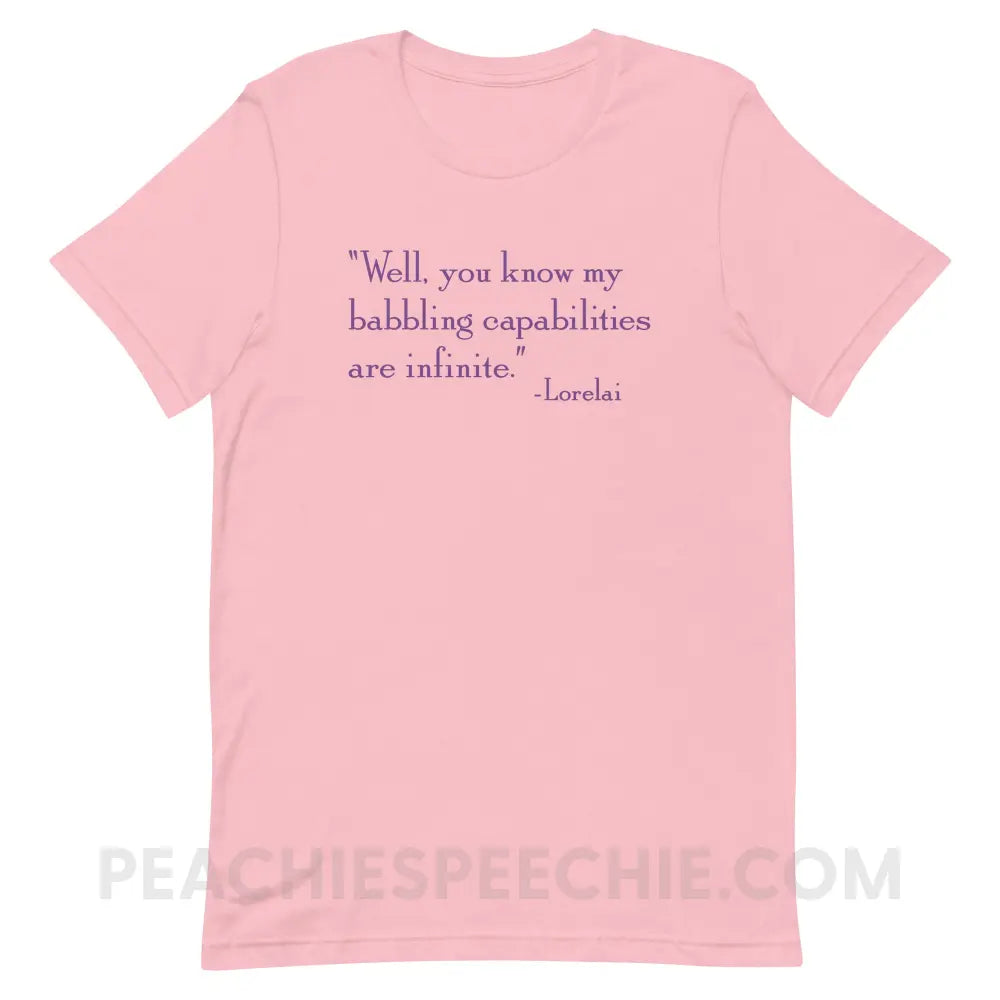 Lorelai’s Quote Premium Soft Tee - Pink / S - peachiespeechie.com