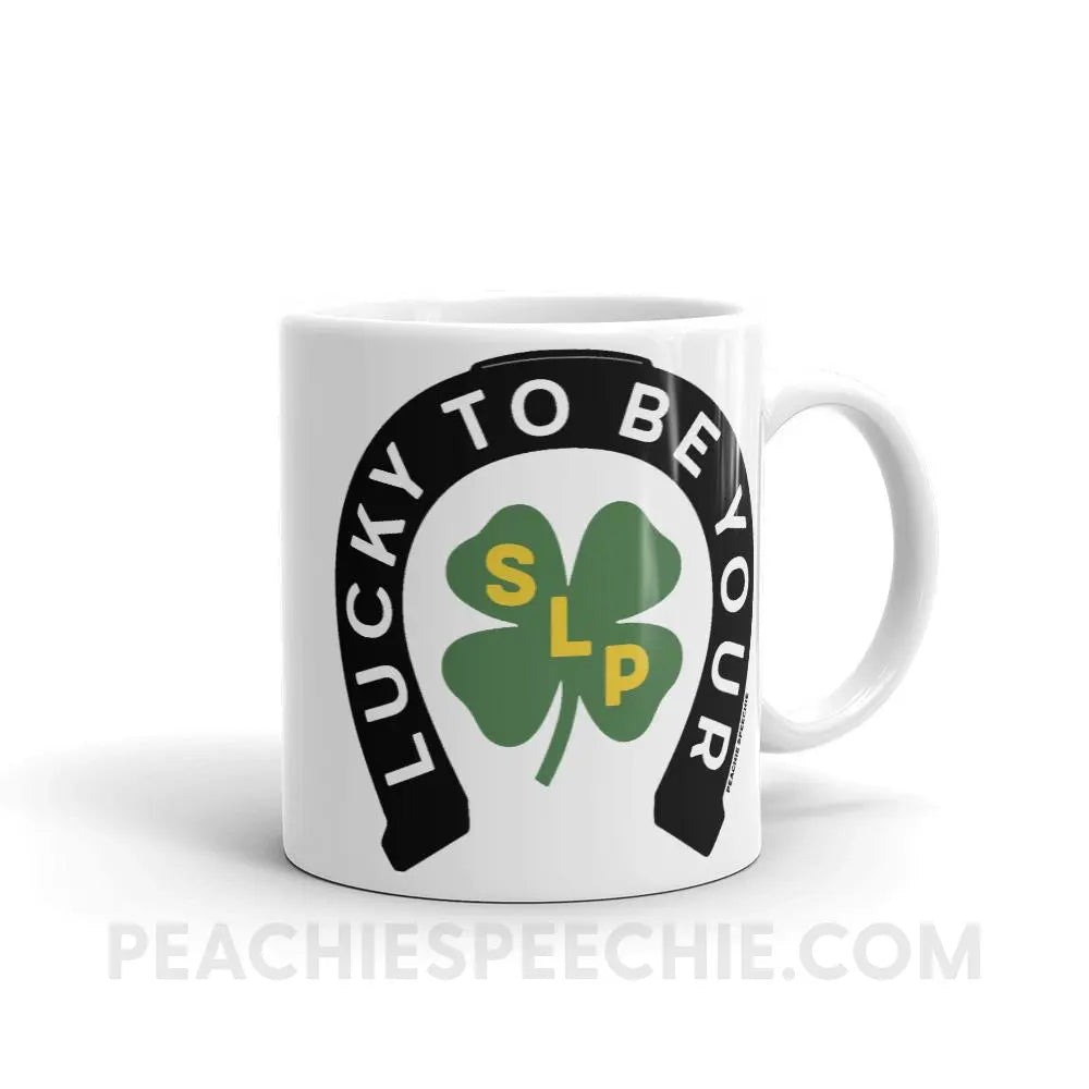 Lucky To Be Your SLP Coffee Mug - 11oz - Mugs peachiespeechie.com