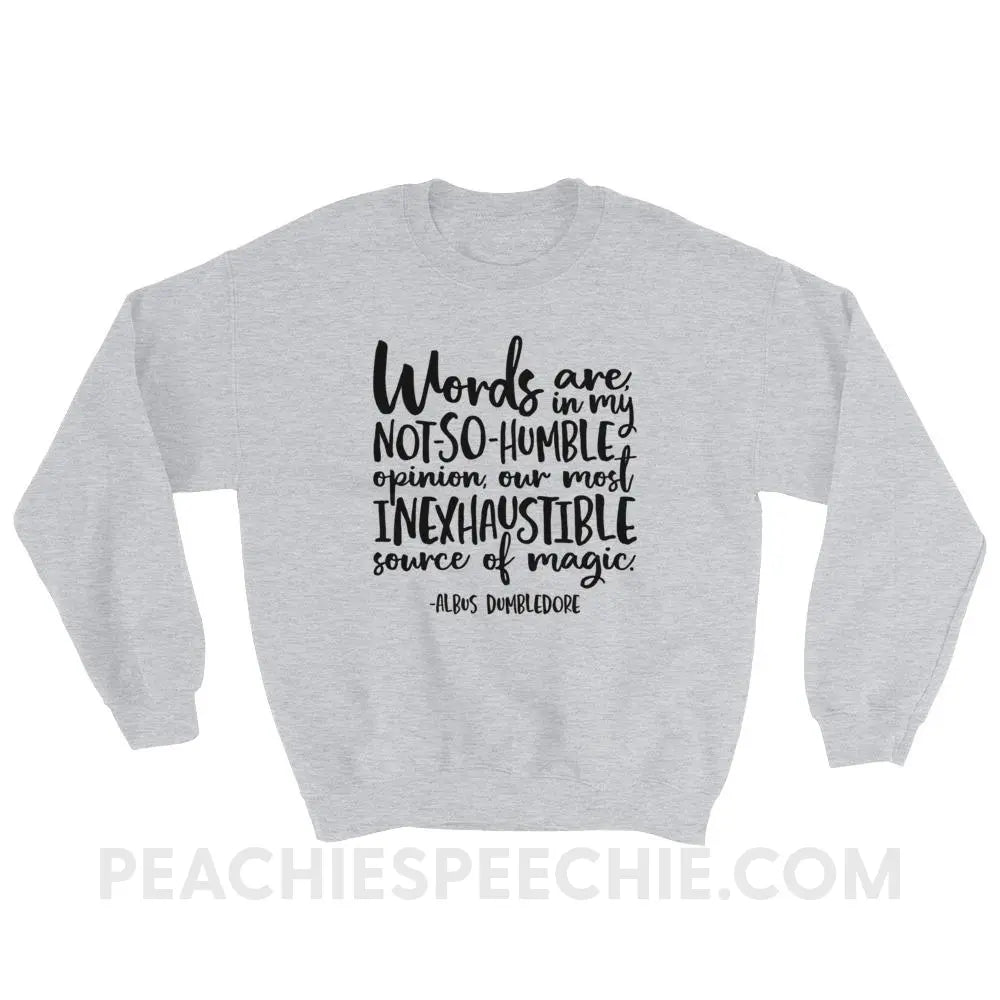 Magic Quote Classic Sweatshirt - Sport Grey / S - Hoodies & Sweatshirts peachiespeechie.com