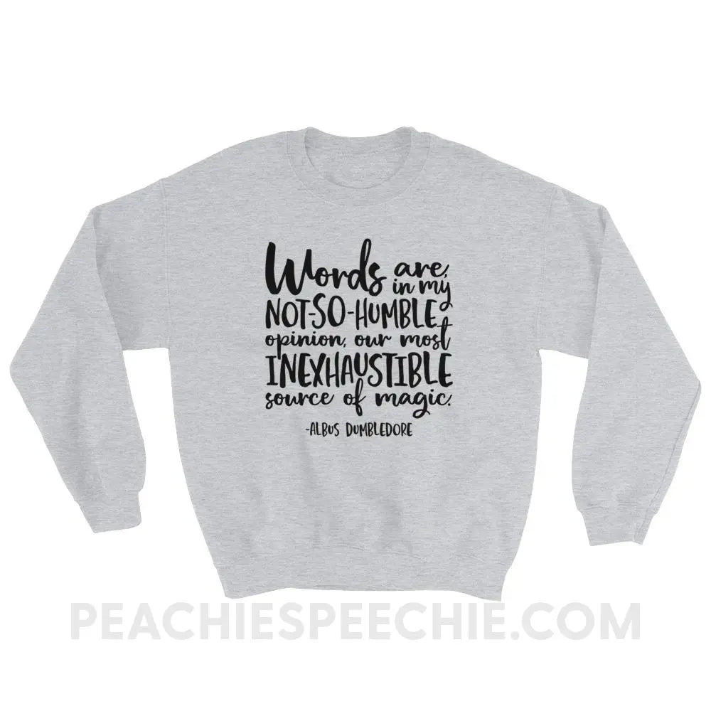 Magic Quote Classic Sweatshirt - Sport Grey / S Hoodies & Sweatshirts peachiespeechie.com