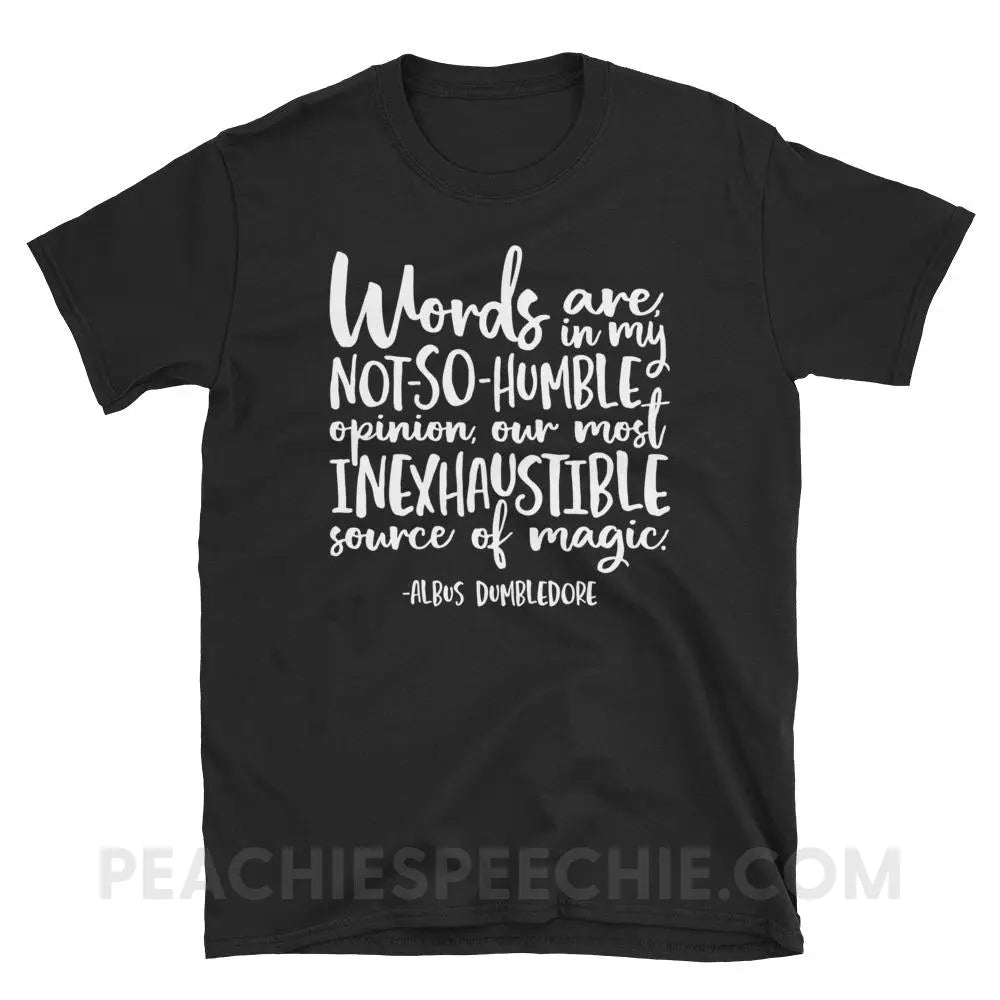 Magic Quote Classic Tee - Black / S - T-Shirts & Tops peachiespeechie.com