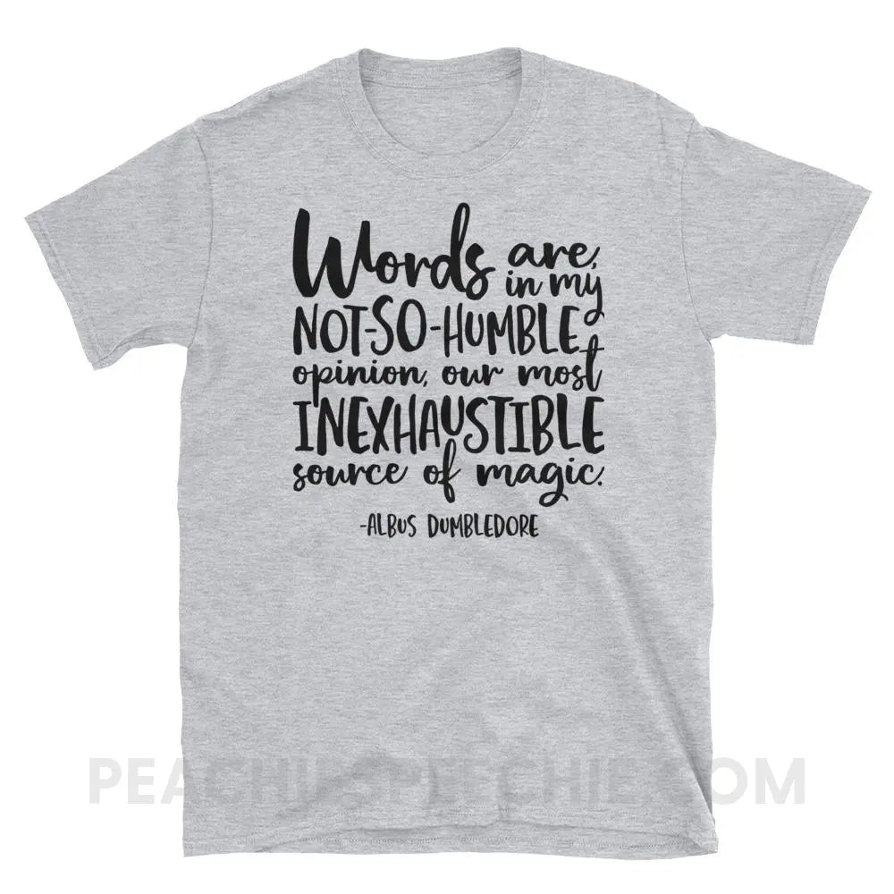 Magic Quote Classic Tee - Sport Grey / S - T-Shirts & Tops peachiespeechie.com