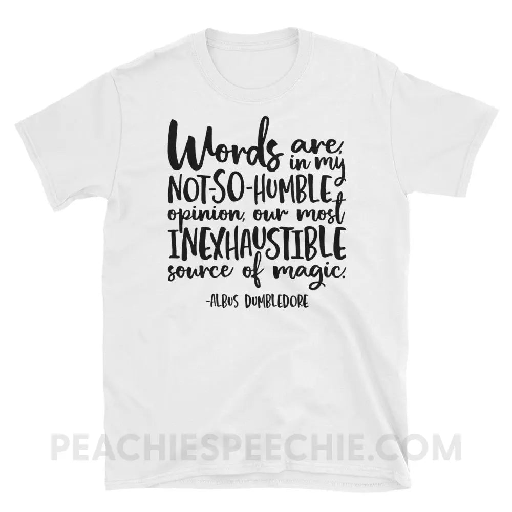 Magic Quote Classic Tee - White / S - T-Shirts & Tops peachiespeechie.com