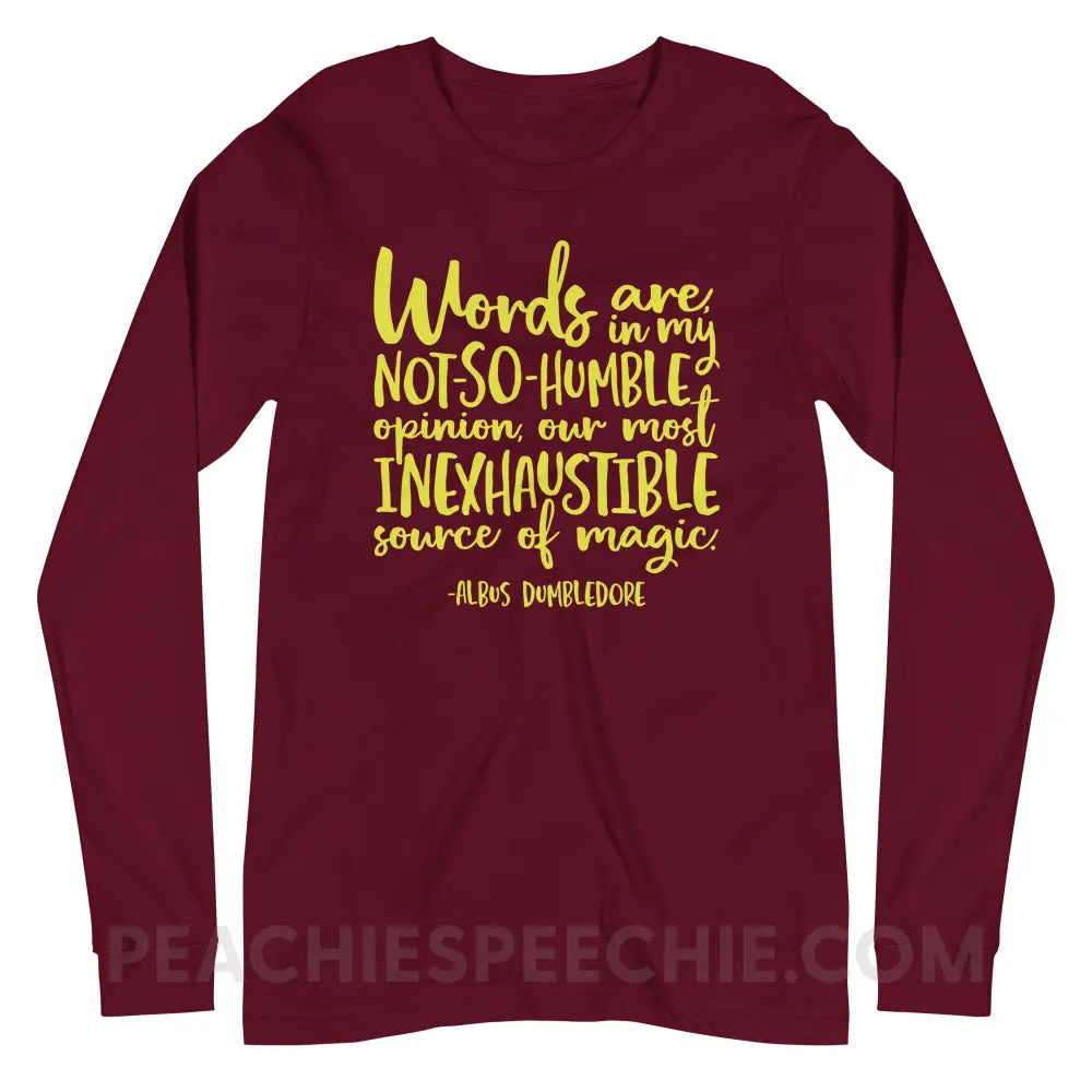 Magic Quote Premium Long Sleeve - peachiespeechie.com