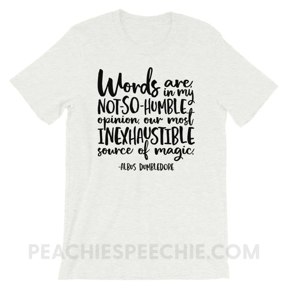 Magic Quote Premium Soft Tee - Ash / S - T-Shirts & Tops peachiespeechie.com