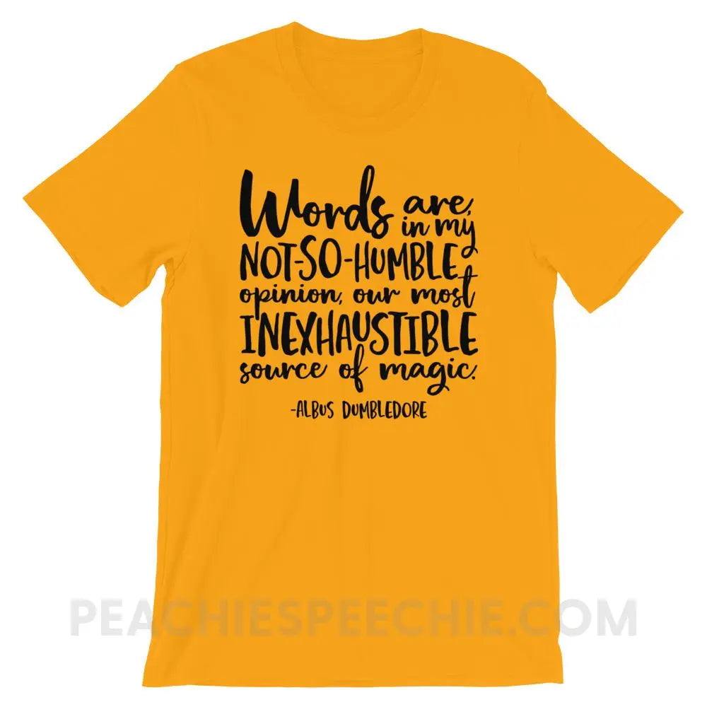 Magic Quote Premium Soft Tee - Gold / S - T-Shirts & Tops peachiespeechie.com