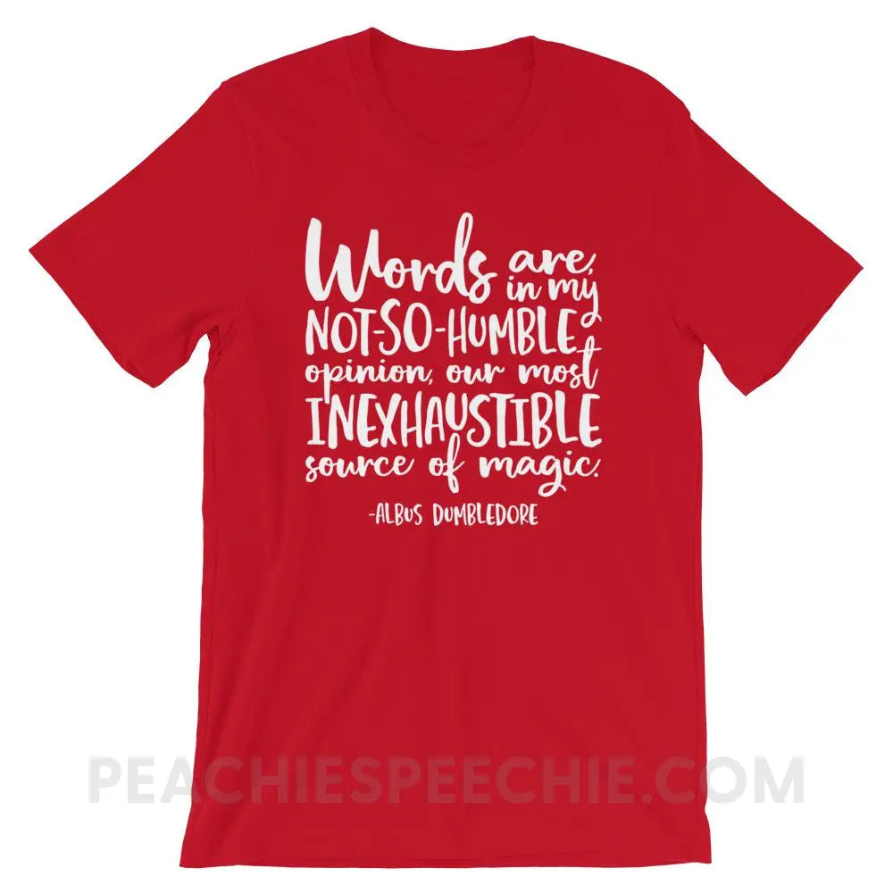 Magic Quote Premium Soft Tee - Red / S - T-Shirts & Tops peachiespeechie.com