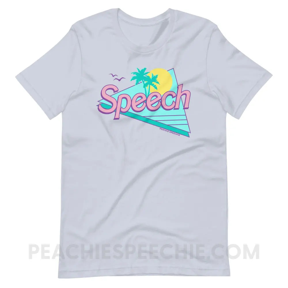 Malibu Speech Premium Soft Tee - Light Blue / S - peachiespeechie.com